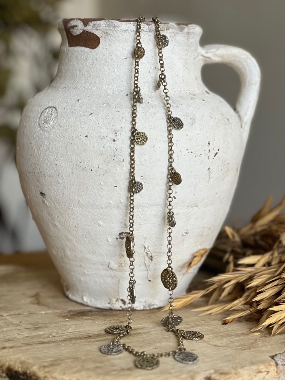 Silver & Gold Medallion Necklace